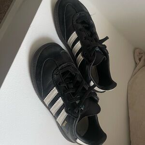 Adidas Kids Black and White Sneakers